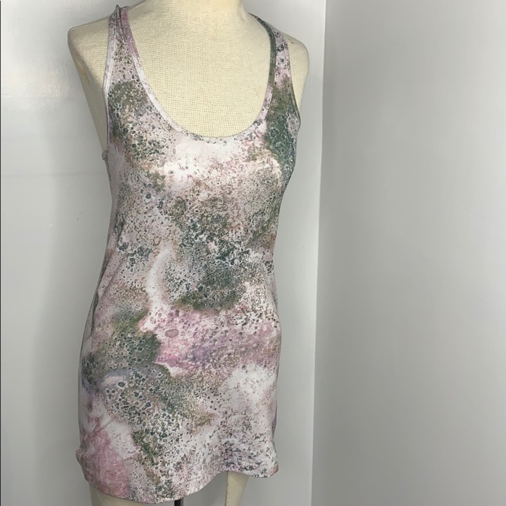Lululemon white, grey and pink tank